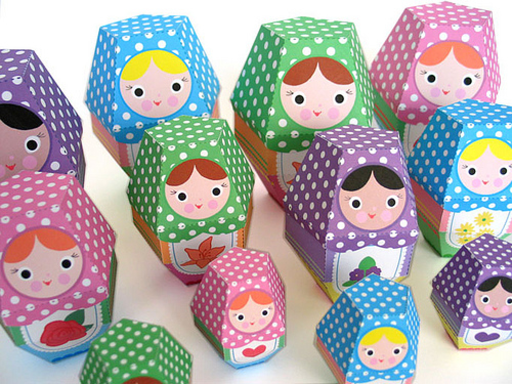 Paper Nesting Doll Boxes Fantastic Toys