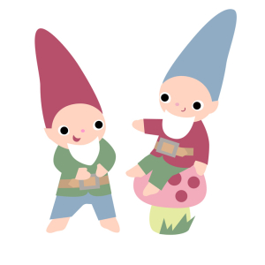 Laughing Gnomes Illustration