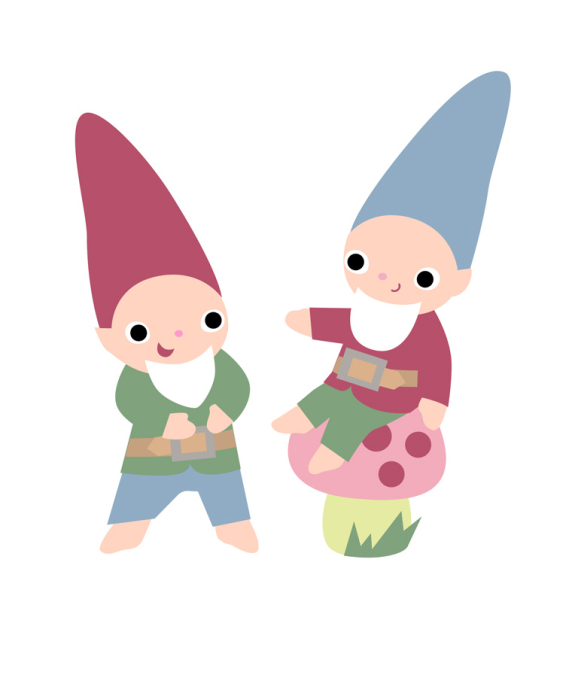 Laughing Gnomes Illustration | Fantastic Toys